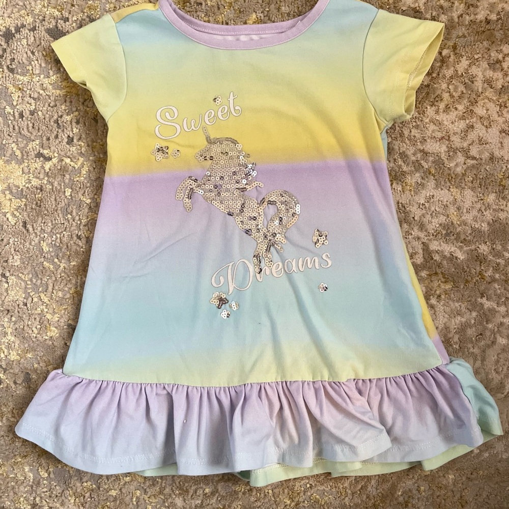 Baby girl unicorn nightgown